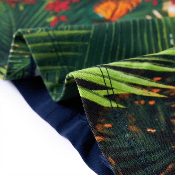 Produktbild VidaXL Kinderkleid mit Langen Ärmeln Marineblau 92,Material der (92)