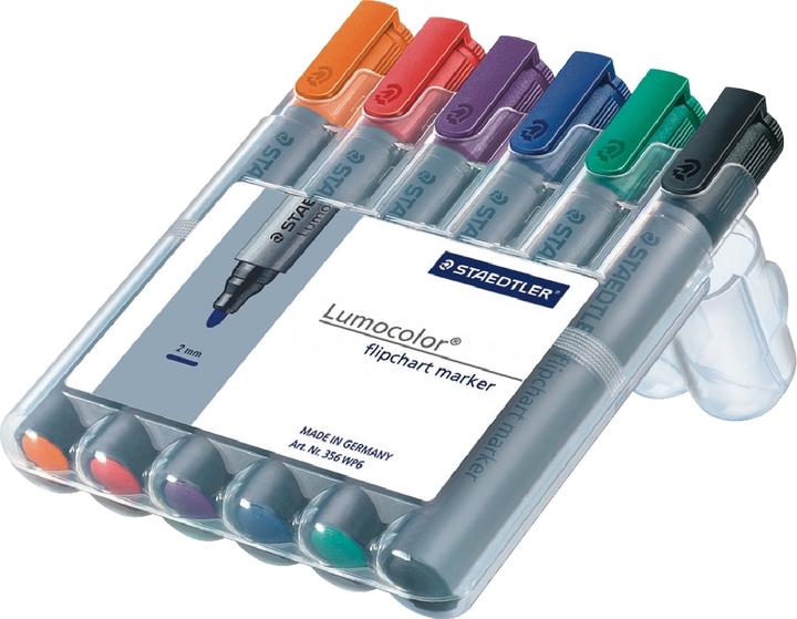 Productafbeelding Staedtler Flipchart marker Lumocolor 6st Box (Grijs, 2 mm, 6 x)