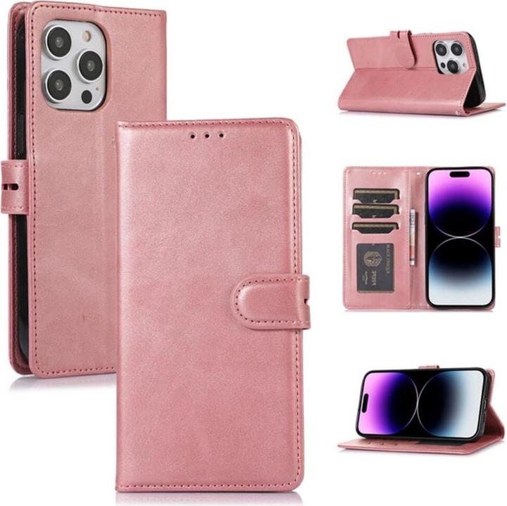 Produktbild Cover-Discount iPhone 15 Plus - Premium Handyhülle Etui rosa (Apple iPhone 15 Plus)