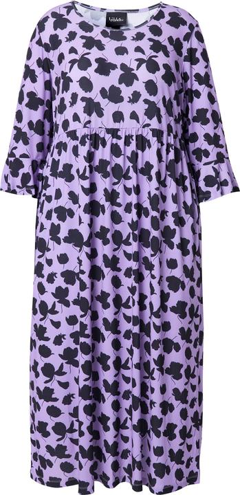 Produktbild Ulla Popken Jerseykleid, A-Linie, Rundhals, 3/4-Volantärmel (60)