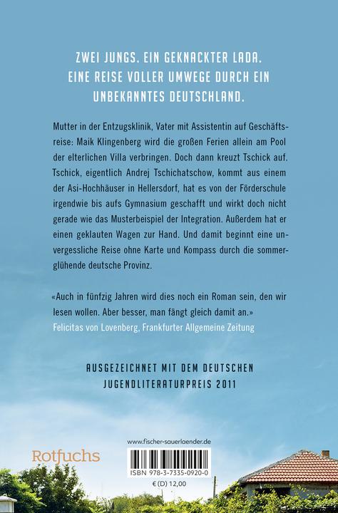 Image du produit Tschick (Allemand, Wolfgang Herrndorf, 2024)