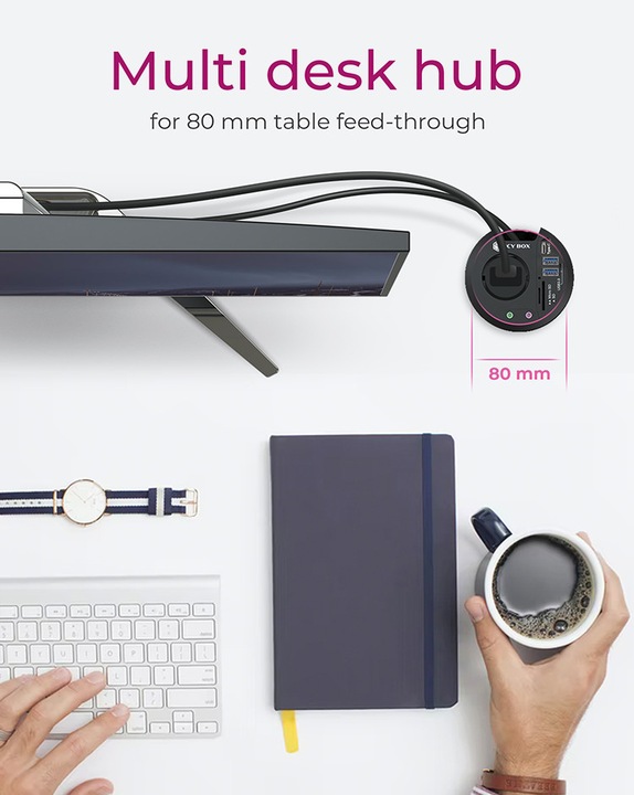Immagine prodotto Icy Box IB-HUB1430-CR (USB-C, 3 Porti)