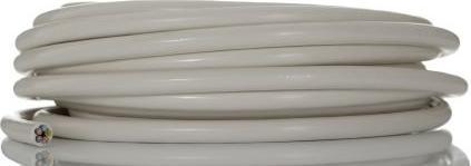 Produktbild RS PRO Netzkabel, 5-adrig Typ Netzleitung Weiss x 5 x 0,75 mm² 6 A, 10m, 300/500 V, PVC (10 m)