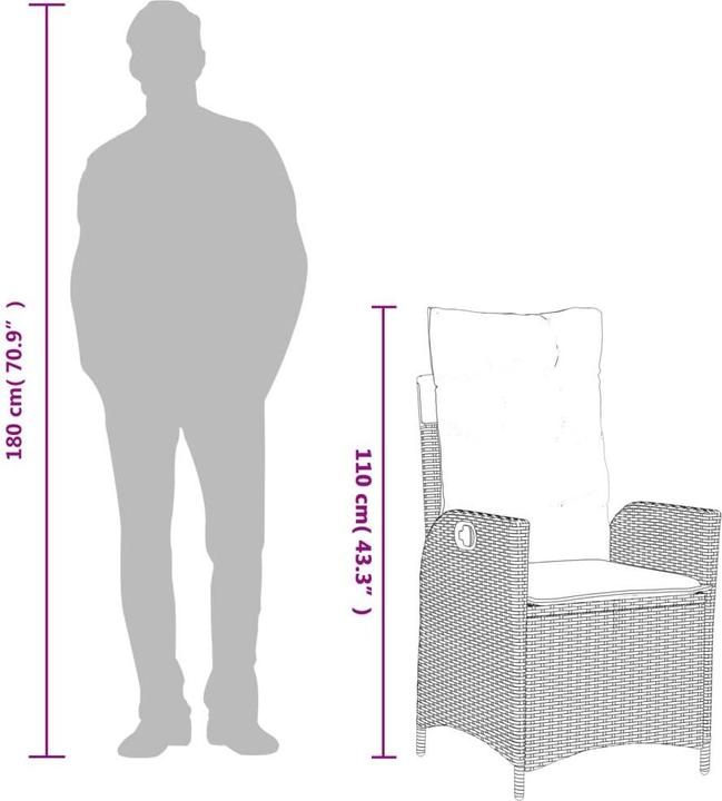 Produktbild vidaXL Garten Essgruppe