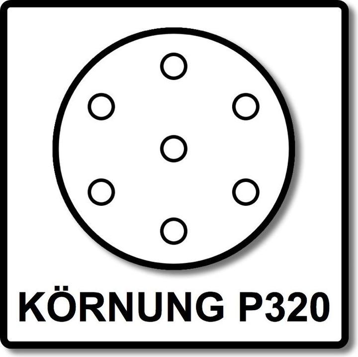 Actual product image Festool Mains abrasive STF D150 P320 GR NET/50 (P320)