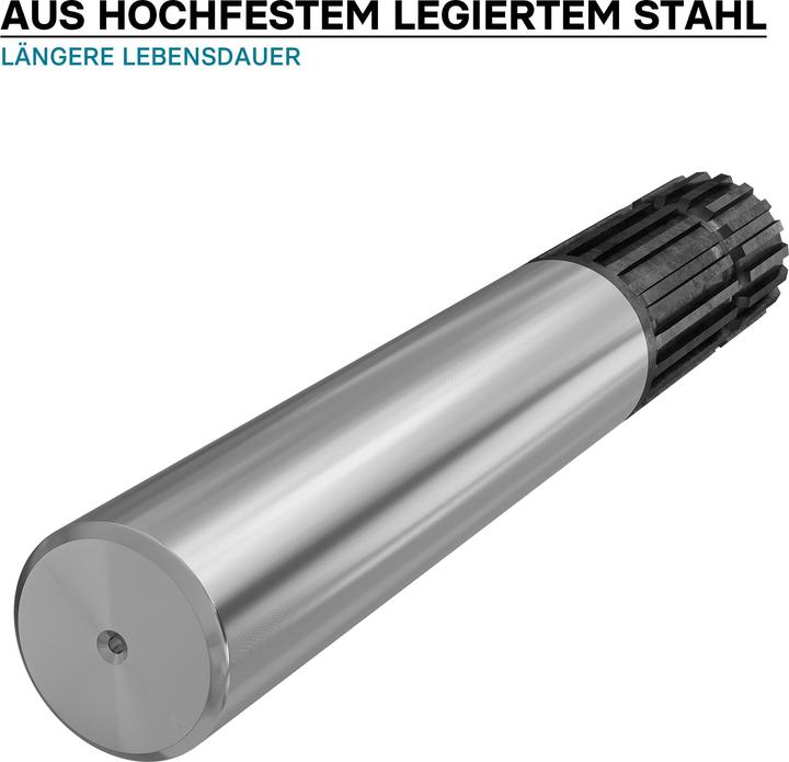 Produktbild Wiltec Zapfwellen Keilwelle E1 300mm Vielkeilwelle für PTO-Shaft mit 1 3/4" Z20 Traktor (Traktorzubehör)