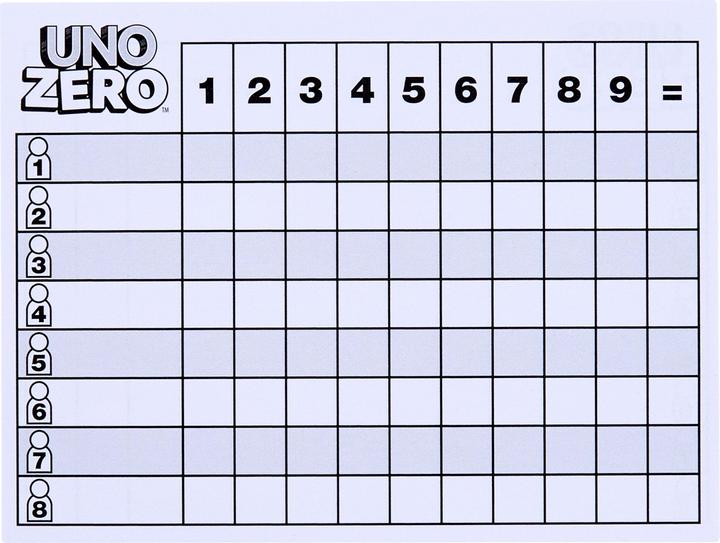 Productafbeelding Mattel Games UNO Zero (Duits)
