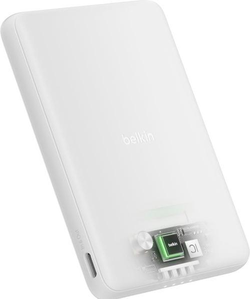 Immagine prodotto Belkin BoostCharge Slim 5000mAh mag.Powerb. 7,5W weiss BPD010hqWH (5000 mAh, 15 W)