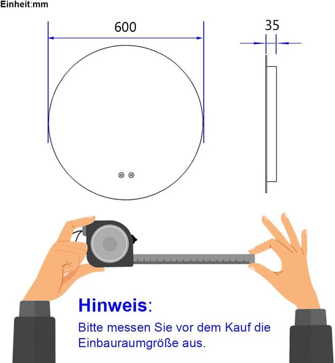Actual product image Emke Spiegel (60 x 60 cm)
