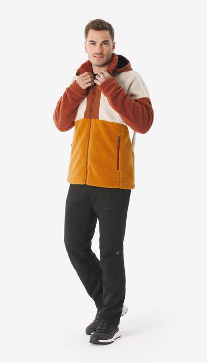 Actual product image Quechua Fleecejacke Herren Sherpa warm Winterwandern - SH900 braun (S)