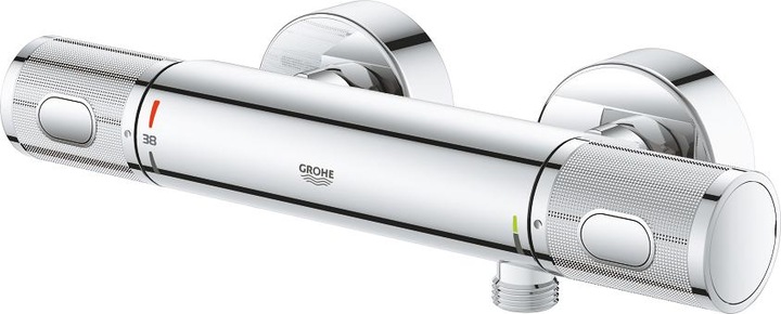Produktbild Grohe Precision Feel Thermostatische Douchekraan - EcoJoy - CoolTouch - incl. koppelingen - chroom - 34789