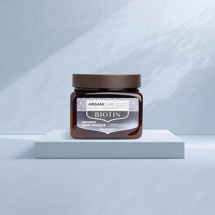 Actual product image Arganicare Moisturizing and Repairing Mask Enriched with Biotin and Argan Oil Strengthens Hair Provi