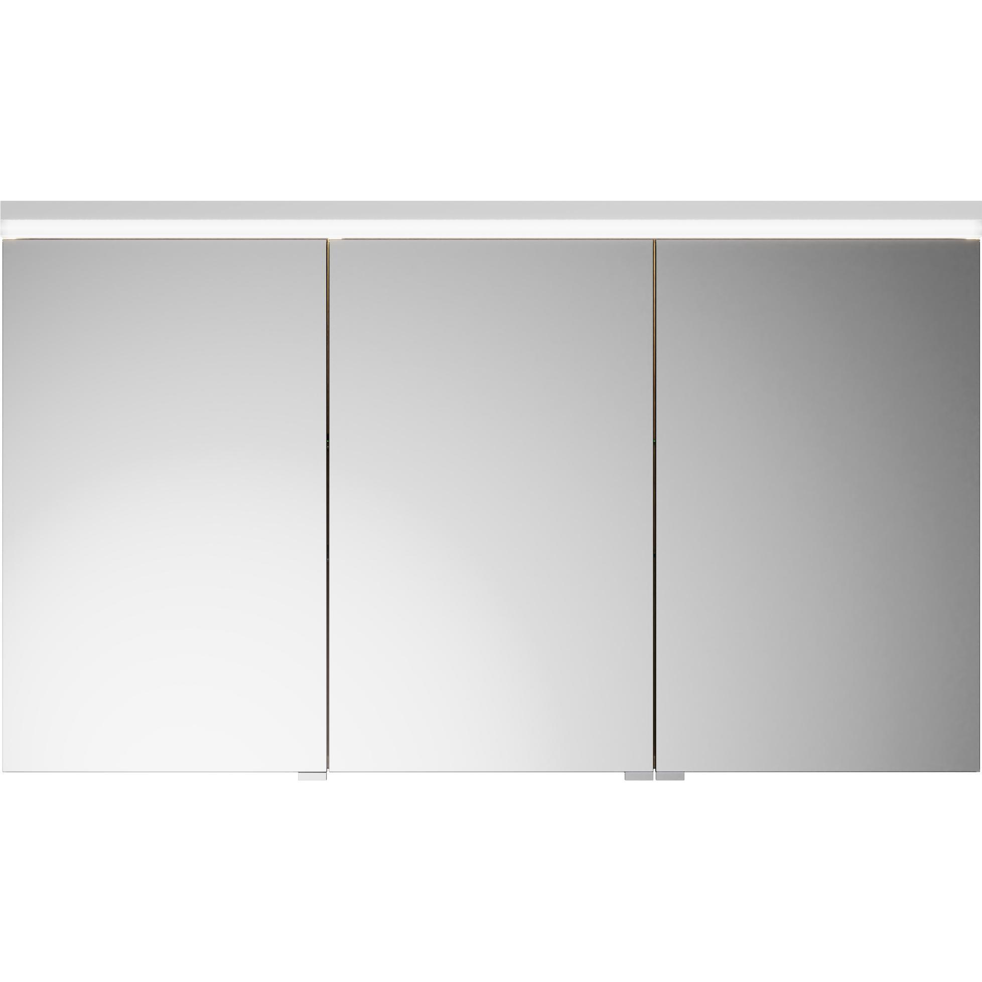 burgbad, Spiegelschrank, Lin20 Spiegelschrank LED-Beleuchtung,3 Türen, 1200x700x170mm