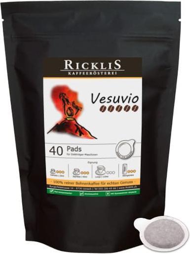 RickliS Kaffeerösterei Vesuvio (40 x Port.)