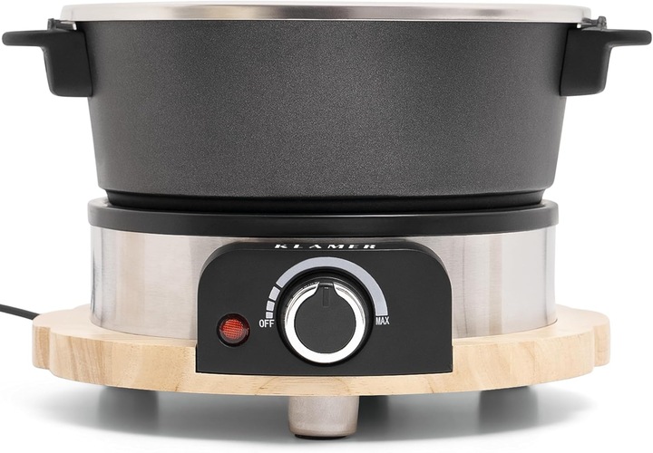 Image du produit KLAMER Set à fondue électrique (Fondue bourguignonne, Fondue au chocolat, Fondue chinoise, Fondue au fromage)