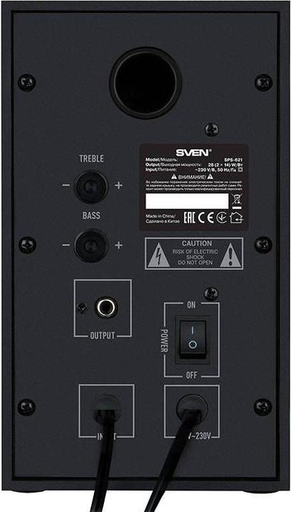 Image du produit Sven Haut-parleur SPS-621, 28W Bluetooth (noir) (Fonctionnement sur secteur)