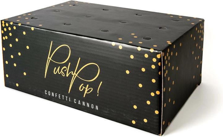Actual product image Partydeco Confetti Cannon Push Pop Ø 8 mm, 1 piece, Multicolor (1 Piece)