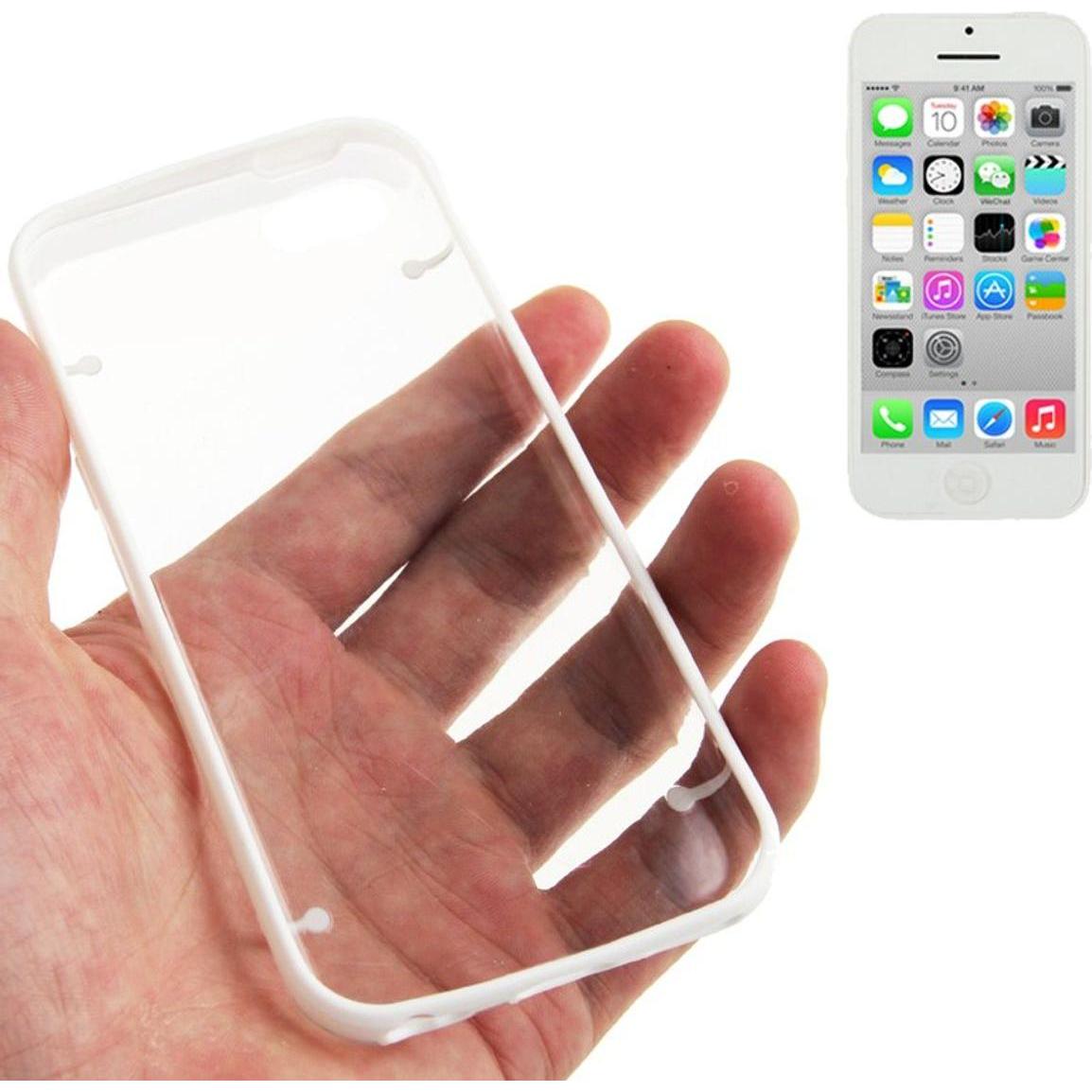 Thumbnail - König Design Schutzhülle Hard Case für Handy Apple iPhone 5C Weiss (Apple iPhone 5c), Smartphone Hülle, Weiss