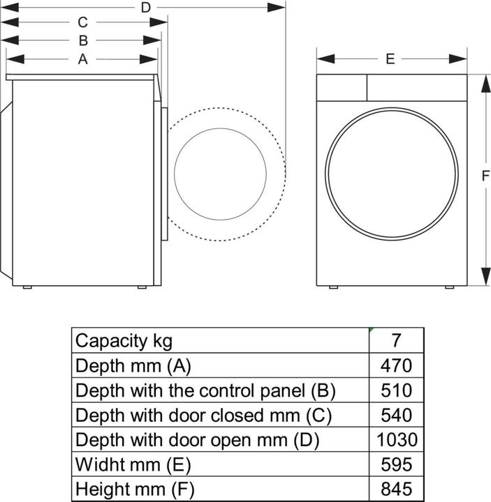 Produktbild Gorenje Wärmepumpentrockner (7 kg, Rechts)