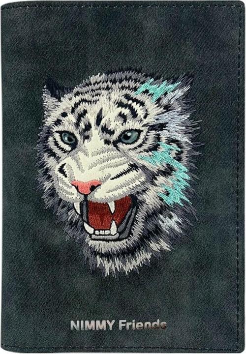 Produktbild Nimmy Passport case wallet Raptor Tiger grey