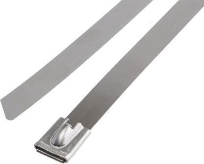 Produktbild RS PRO SS316 CABLE TIES 680 X 12 mm (Metallkabelbinder, 680 mm, 100 Stk.)