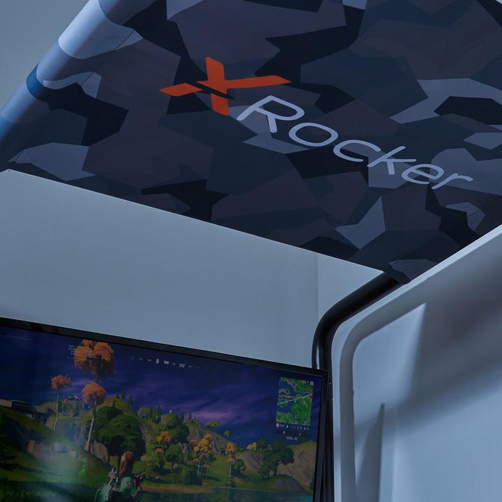 Produktbild X Rocker Xrocker Contra Mid-Sleeper Gaming Bunk Bed With Reversible Profile - Black And Camo (90 x 190 cm)