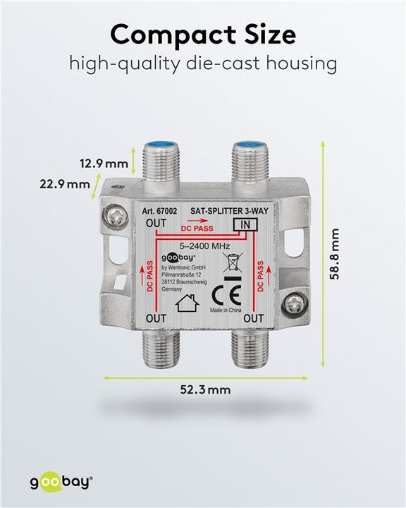 Produktbild Goobay 67002 (Verteiler)