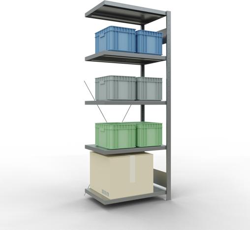 Actual product image Schulte Lagertechnik MULTIplus250 boltless bay system with cross brace