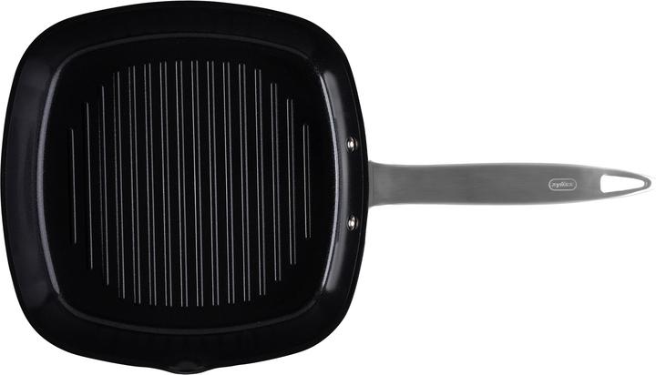 Productafbeelding Zyliss Ultimate Pro Hart-eloxierte Alu-Grillpfanne (Grillpan, Aluminium, Keramiek, Roestvrij staal, 26 x 5.80 cm)
