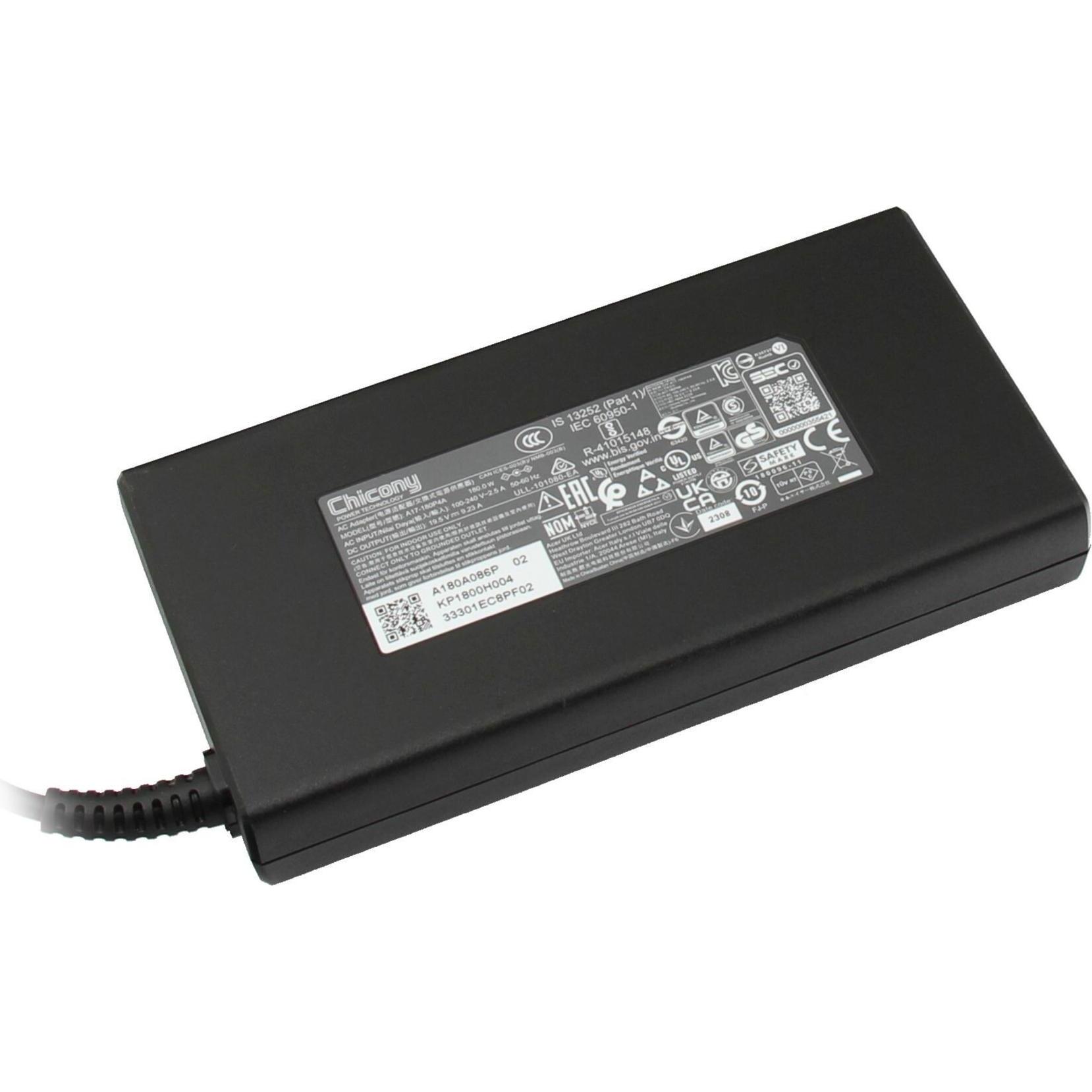 Acer KP18001008 (180 W), Notebook Netzteil, Schwarz