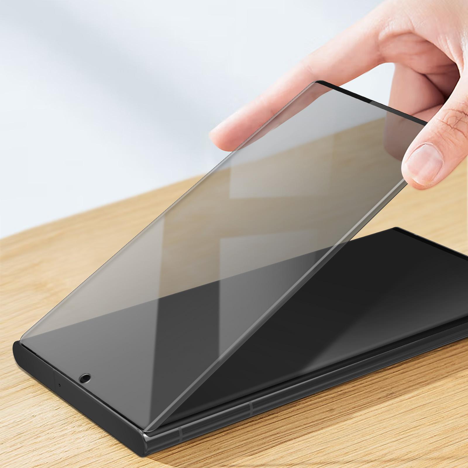 Thumbnail - prio Privacy Bilschirmschutz aus Glas (1 Stück, Samsung Galaxy S21), Smartphone Schutzfolie, Schwarz