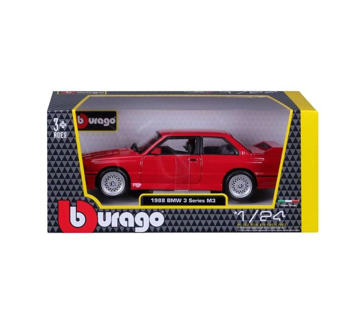 Actual product image Bburago BMW M3 (E30) 1988 1/24 red