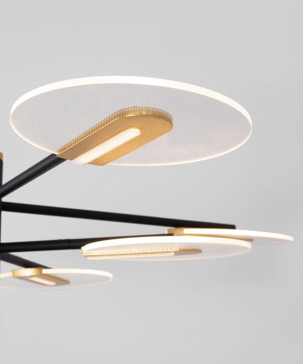 Image du produit Nova Luce GENTI LED Suspension Noir 54W Blanc Chaud 63x89cm 9545408