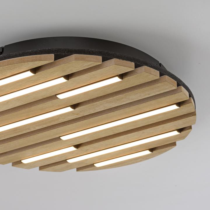 Produktbild Just Light LED Deckenlampe AKUSTIK Holz Akustikpanel mit Echtholzfurnier Eiche (1700 lm)