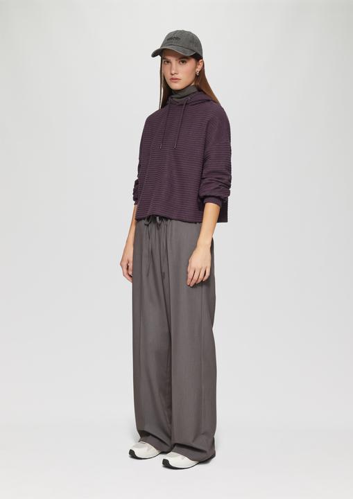 Actual product image S.Oliver Sweatshirt Hoodie mit Rippstruktur (XS)