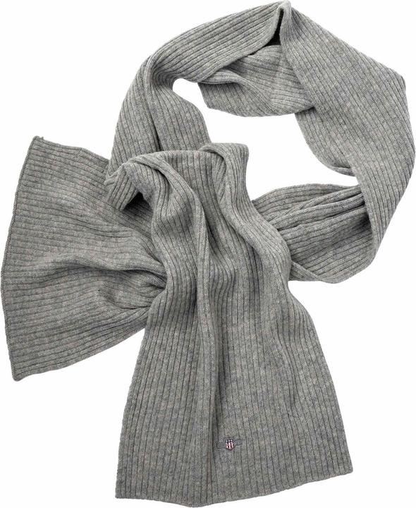 Image du produit GANT Echarpe en Maille Côtelée - Gris Clair