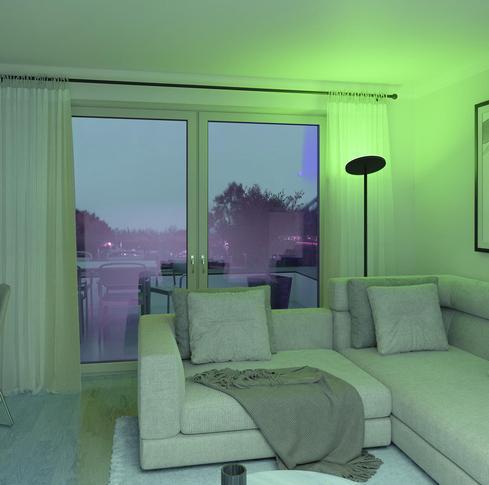 Produktbild Müller Licht LED Stehleuchte tint Pavo, white+color, LED-Stehleuchten 404126 (3800 lm)