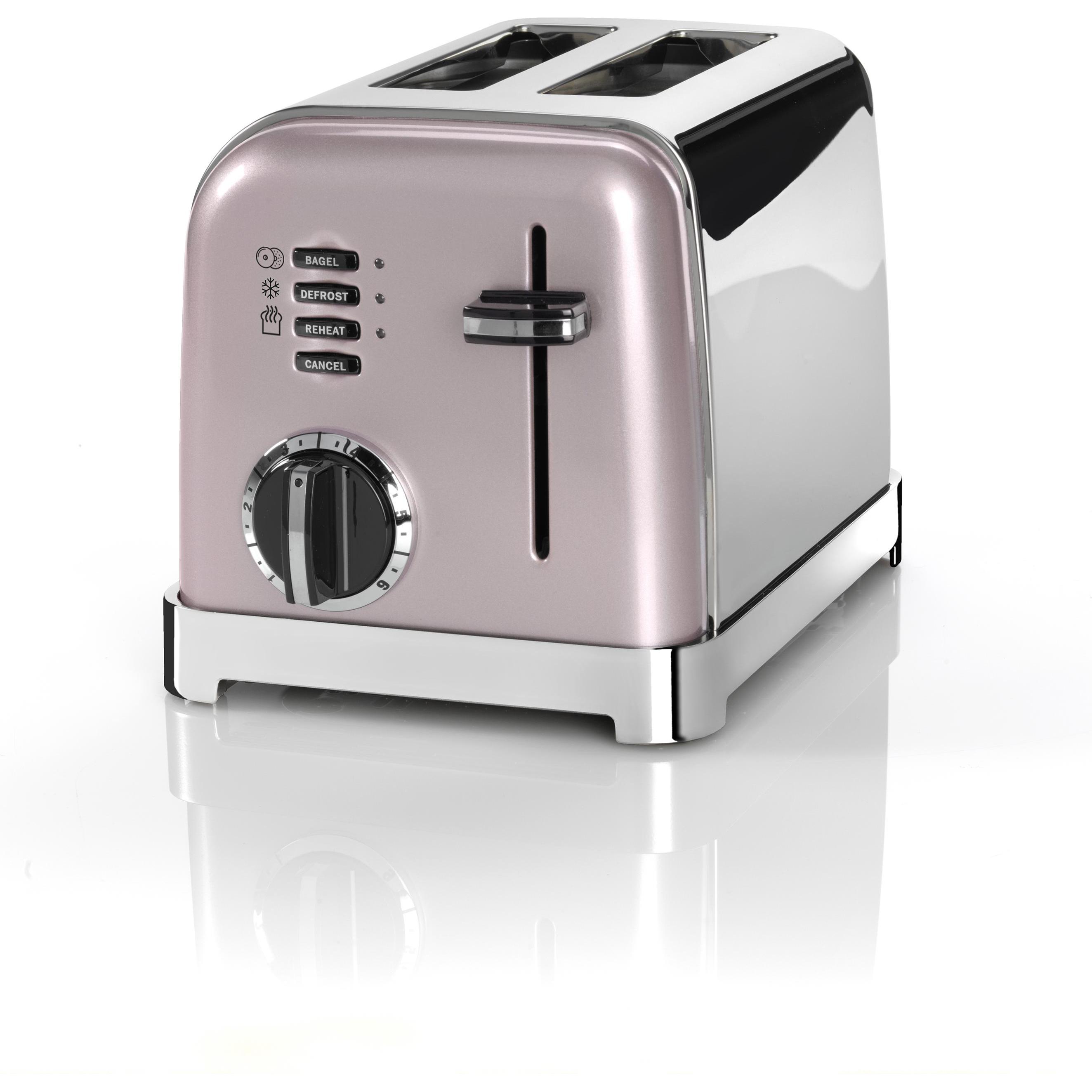 Cuisinart Tostapane CPT160PIE Rosa Argento, Tostapane, Rosa, Argento