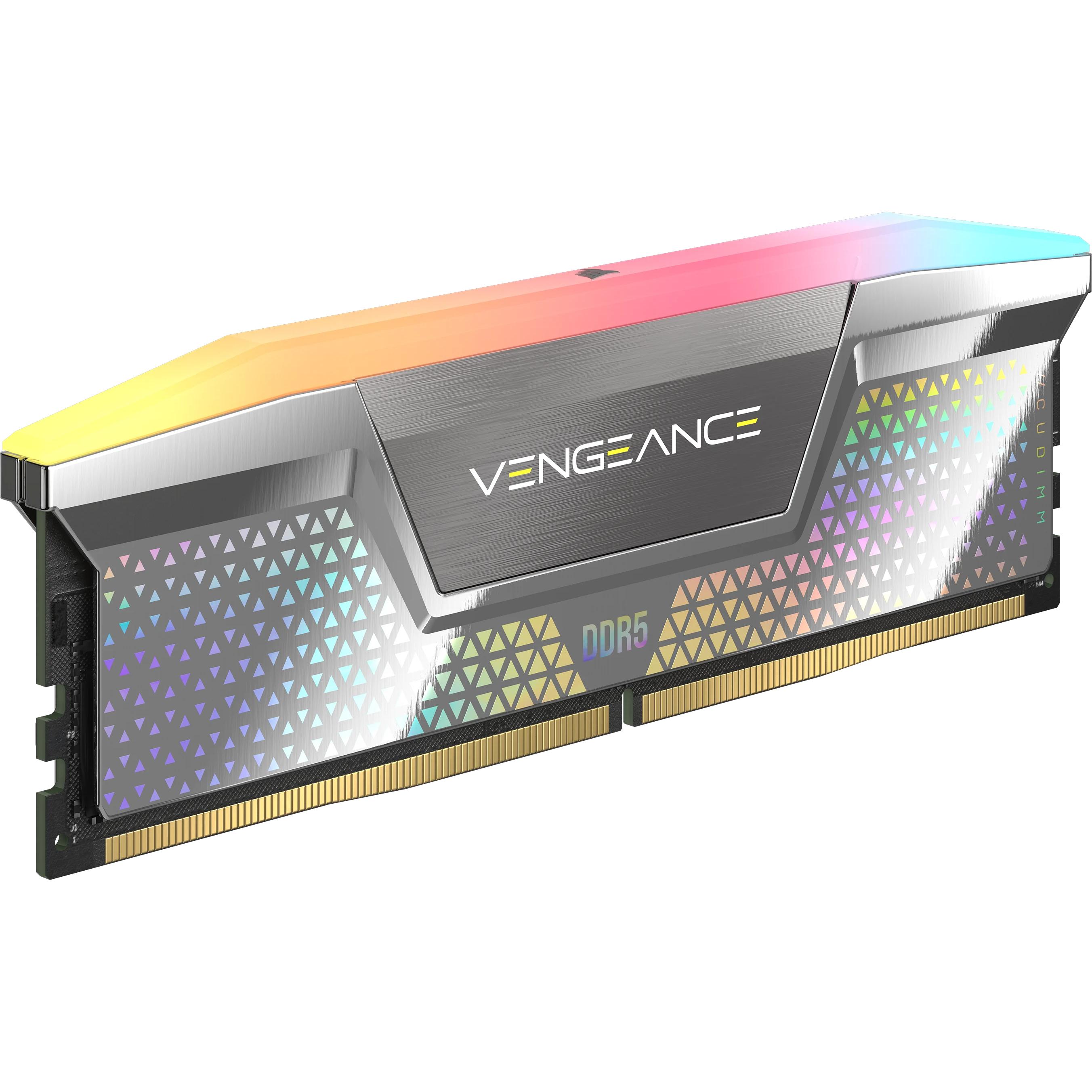 Corsair DDR5, 8400MT/s 48GB 2x24GB DIMM, Unbuffered, CLK Driver, 40-52-52-135, OC PMIC, XMP 3.0, VENGEANCE R (2 x 24GB, ...