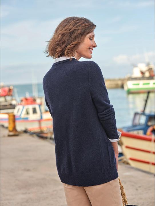 Produktbild Woolovers Strickjacke Rundhalsausschnitt Schafwolle (M)