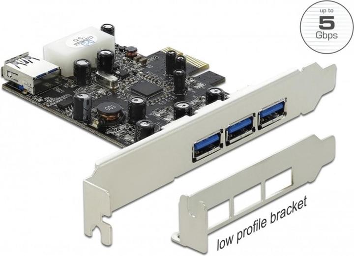 Delock Carte PCI-E > 3 x externe + 1 x interne USB 3.0