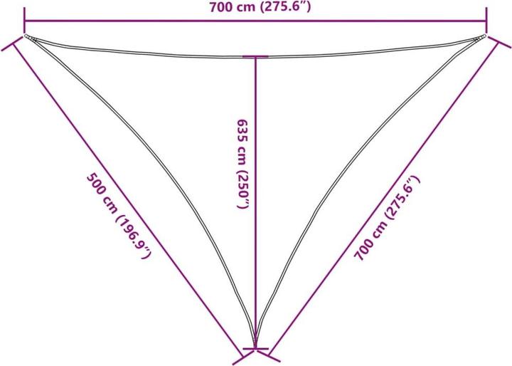 Actual product image vidaXL Awning (5 x 7 x 7 m)