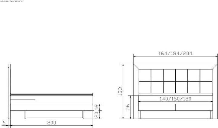 Actual product image Hasena Texas (180 x 200 cm)