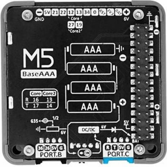 Produktbild M5Stack Base mit 4xAAA Batteriefach