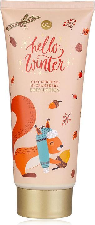 Accentra Lotion corporelle HELLO WINTER en tube, 200ml, parfum : Gingerbread & Cranberry, couleur : (Crème pour le corps, 200 ml)