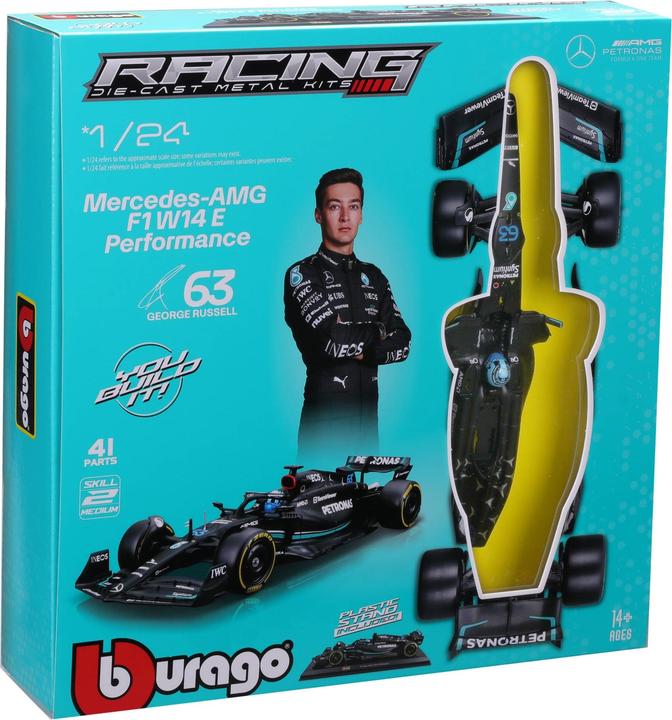 Produktbild Bburago Mercedes-AMG F1 W14 E Perf. 1/24 Kit Russell 2024