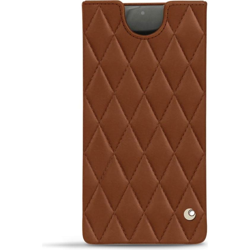 Noreve Lederschutzhülle (Samsung Galaxy Note 10+), Smartphone Hülle, Braun