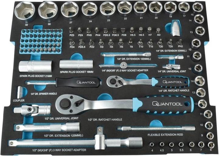 Actual product image Quantool Socket spanner set