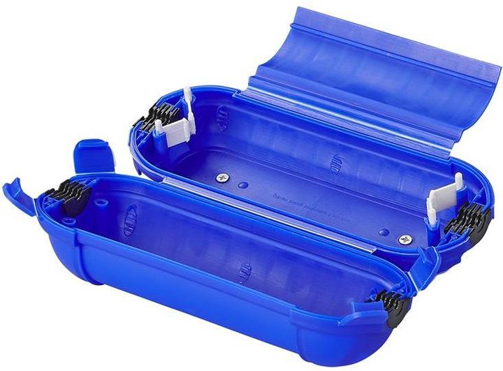 Actual product image ProPlus Safety box for Schuko plug Cable box blue