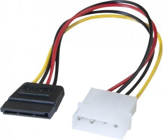 Produktbild Exertis Connect SATA Strom-Adapterkabel, Molex auf SATA 4Pin Molex auf Sata Bu. z.B. zur Stromversorgung einer SATA- (15 cm)